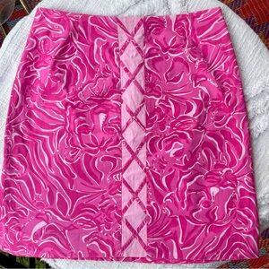 Lilly Pulitzer Vibrant Pink Midi Skirt